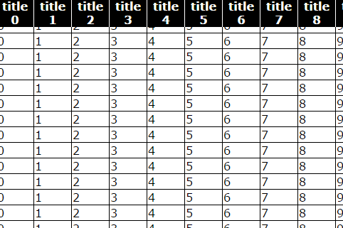 jquery fixed-table-header